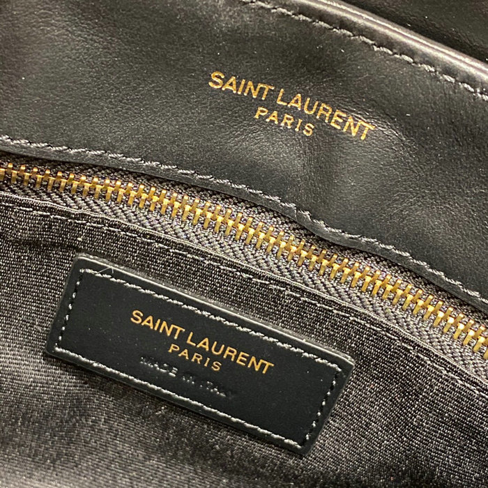 Saint Laurent Loulou Toy Bag Black with Gold 467072