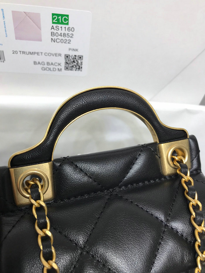 Chanel Flap Card Holder with Chain Black AP2271