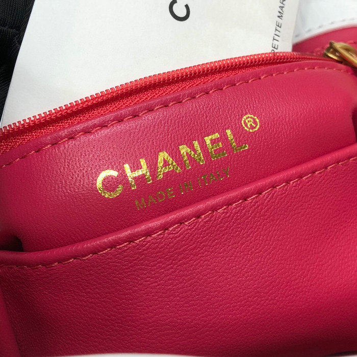 Chanel Mini Flap Bag With Top Handle White AS2477