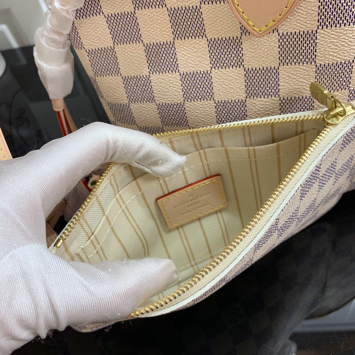 Louis Vuitton Damier Azur Canvas Neverfull PM Beige N41362