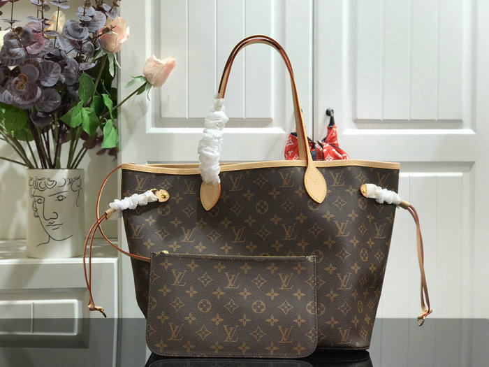 Louis Vuitton Monogram canvas NEVERFULL MM Beige M41178