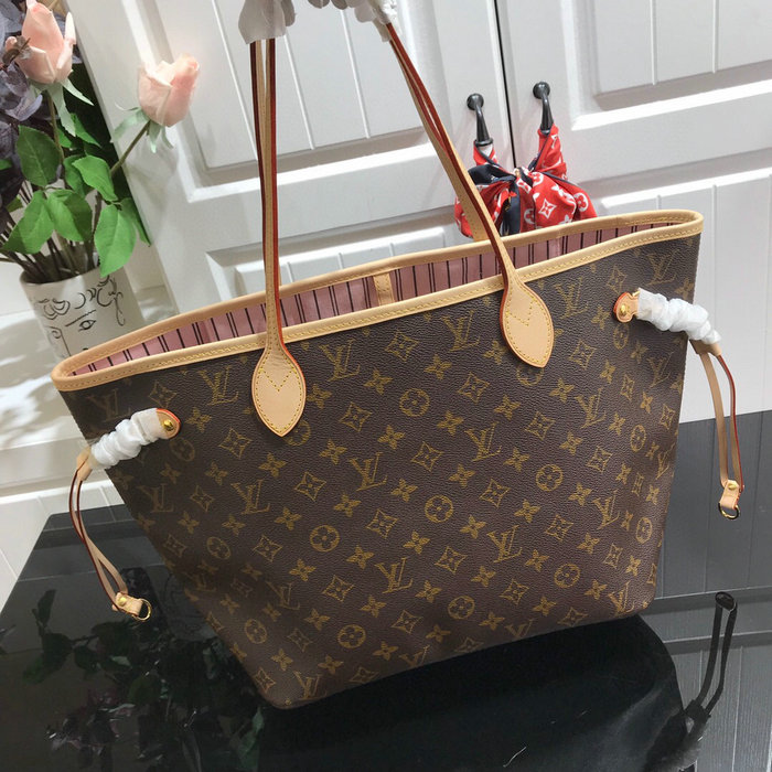 Louis Vuitton Monogram canvas NEVERFULL MM Pink N41605