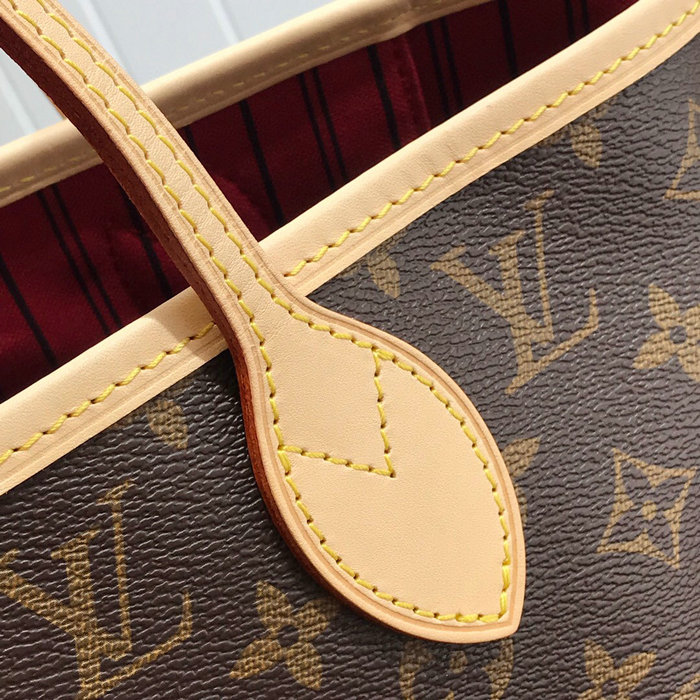 Louis Vuitton Monogram canvas NEVERFULL MM Red N41605