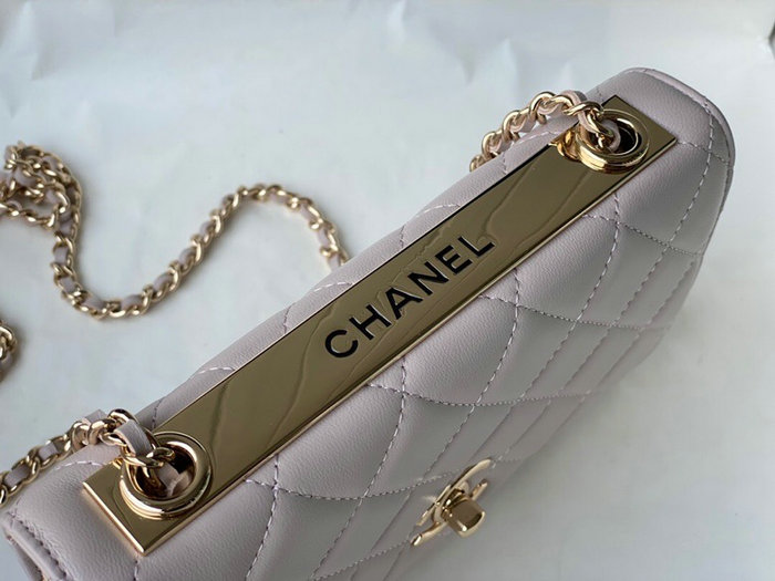 Chanel Lambskin WOC Chain Wallet Pink A88633