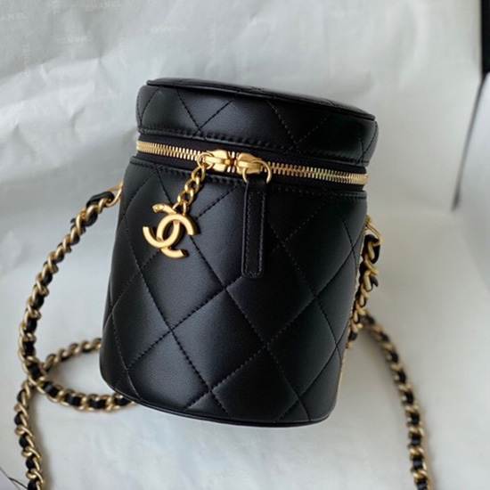 Chanel Small Vanity Case Black AS2735