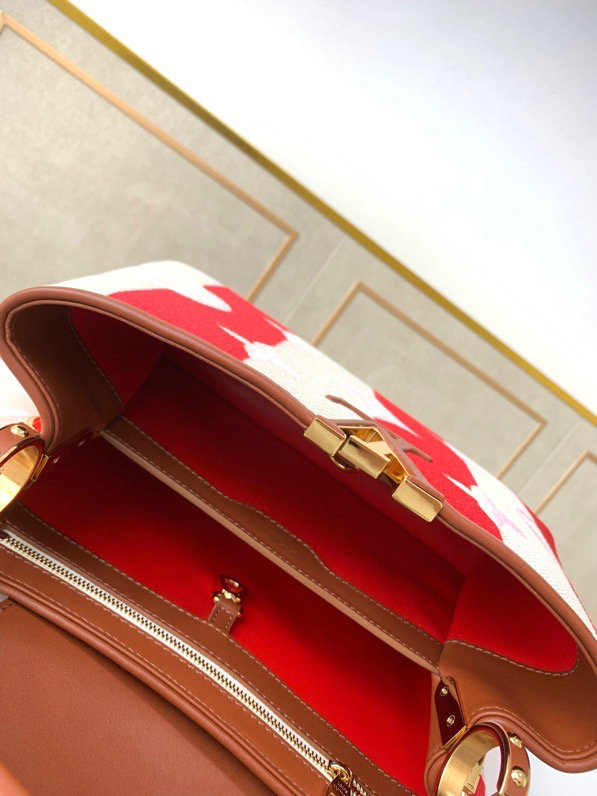 Louis Vuitton CAPUCINES MM Red M57351