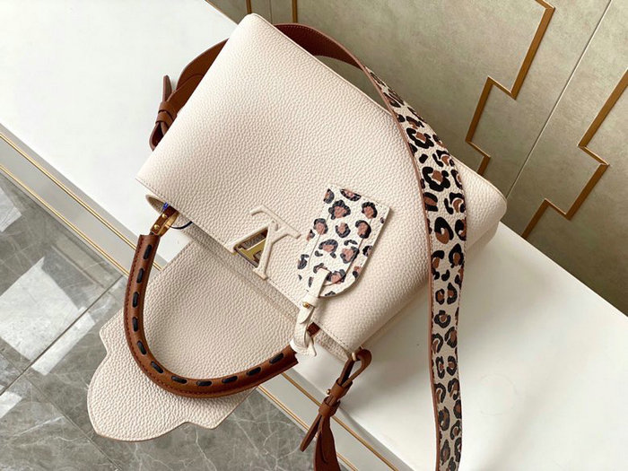 Louis Vuitton CAPUCINES MM White M58575