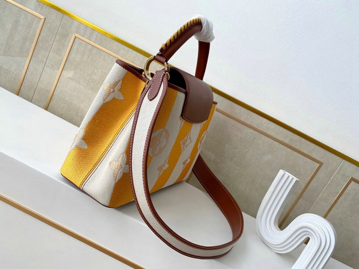 Louis Vuitton CAPUCINES MM Yellow M57351