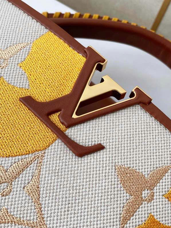 Louis Vuitton CAPUCINES MM Yellow M57351