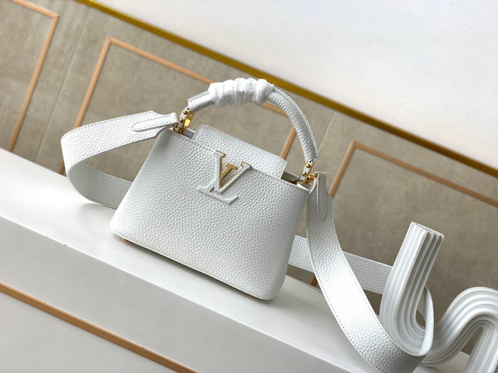 Louis Vuitton Capucines Mini White M55985