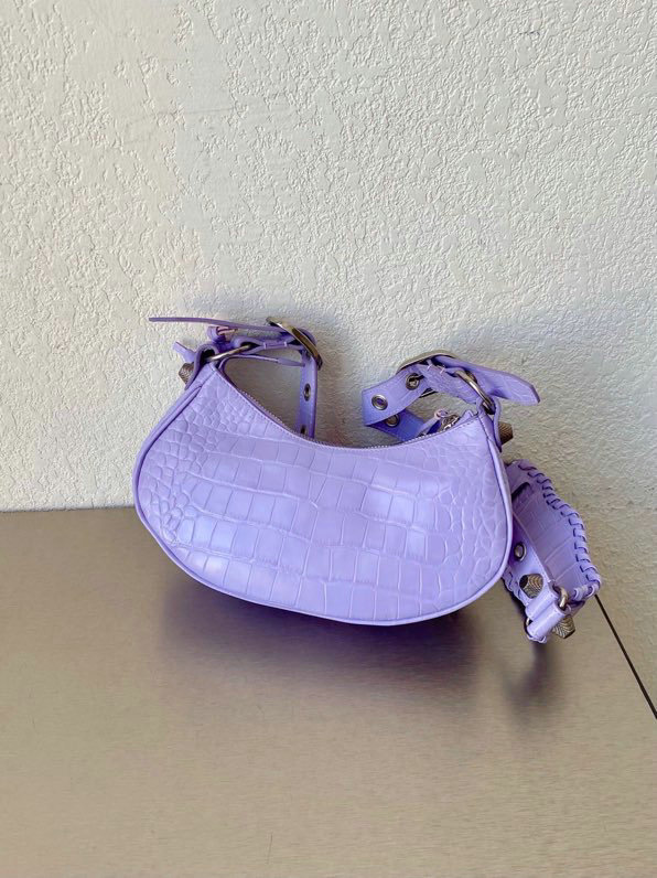 Balenciaga Le Cagole Calfskin XS Shoulder Bag Purple B67130
