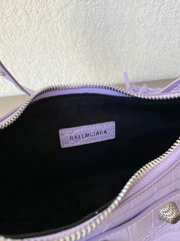 Balenciaga Le Cagole Calfskin XS Shoulder Bag Purple B67130