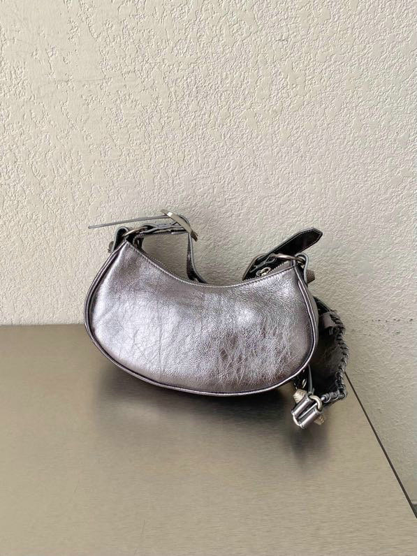 Balenciaga Le Cagole XS Shoulder Bag Silver B67130
