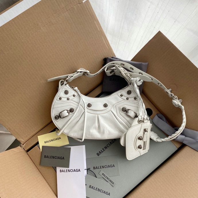 Balenciaga Le Cagole XS Shoulder Bag White B67130