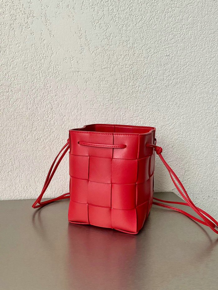 Bottega Veneta Cassette Bucket Bag Red B68028