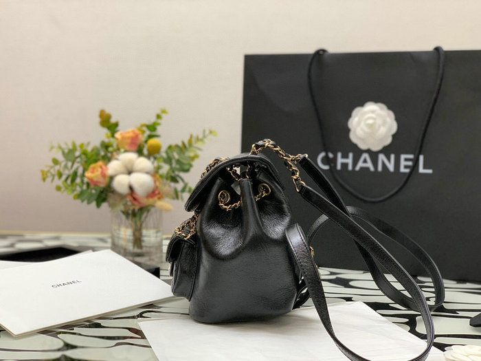 Chanel Calfskin Backpack Black AS2908