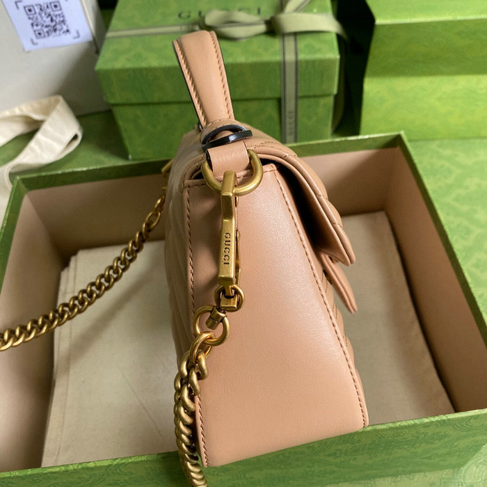 Gucci GG Marmont Mini Top Handle Bag Beige 547260