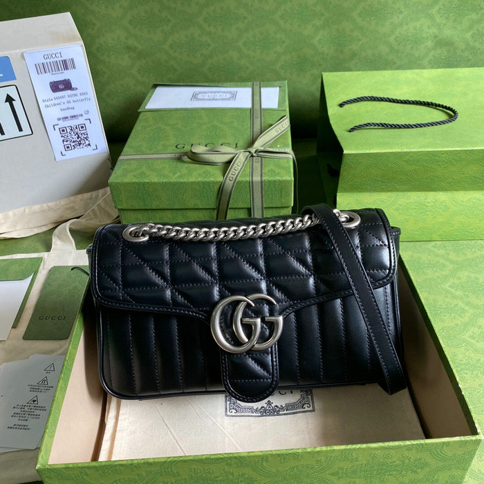 Gucci GG Marmont Small Shoulder Bag Black 443497