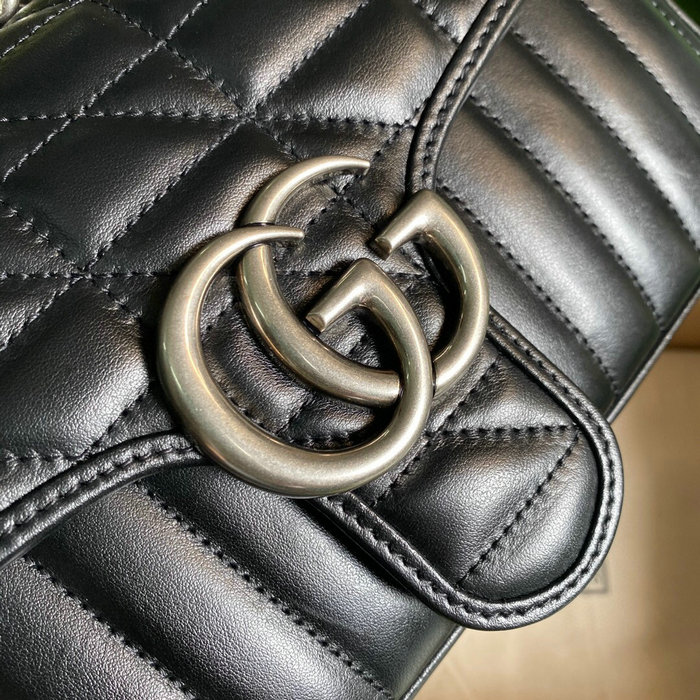Gucci GG Marmont Small Shoulder Bag Black 443497