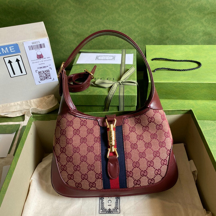 Gucci Jackie 1961 Small Shoulder Bag Red 636706