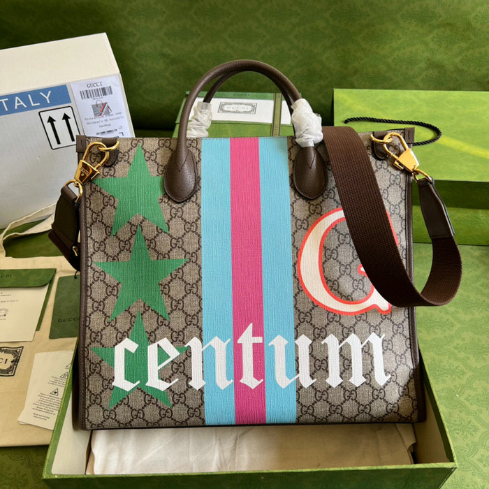 Gucci Medium tote with geometric print 674148