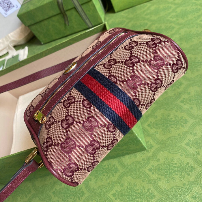 Gucci Ophidia mini bag with Web Burgundy 517350