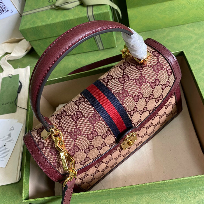Gucci Ophidia small top handle bag with Web 651055