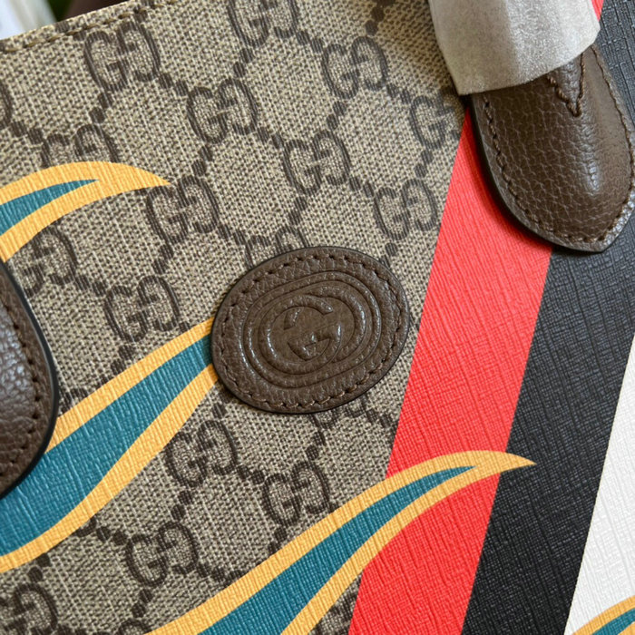 Gucci Small tote with geometric print 648134