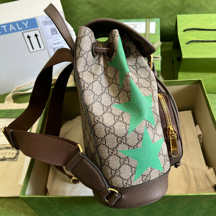 Gucci geometric Print Backpack with Interlocking G 674147