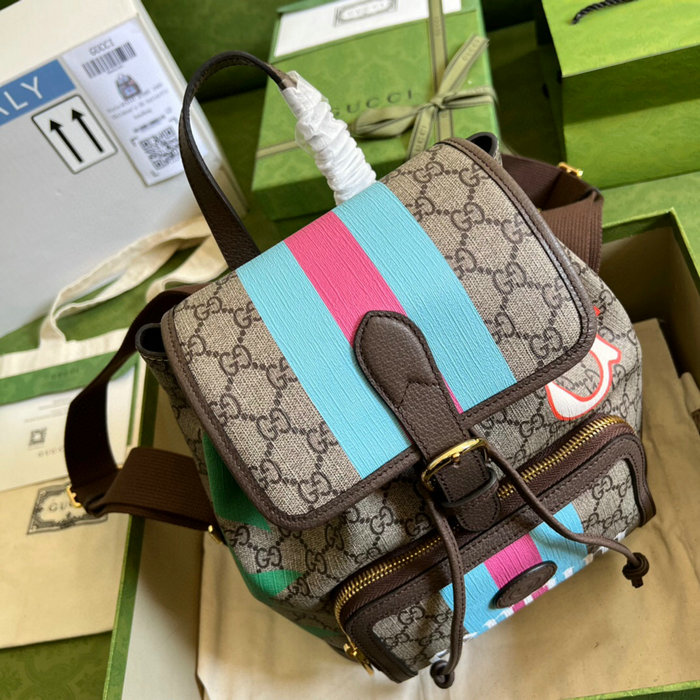 Gucci geometric Print Backpack with Interlocking G 674147