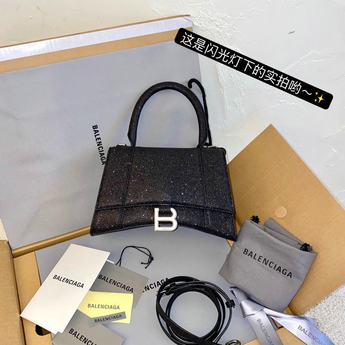 Balenciaga Hourglass Glitter Top Handle Bag B59354B13