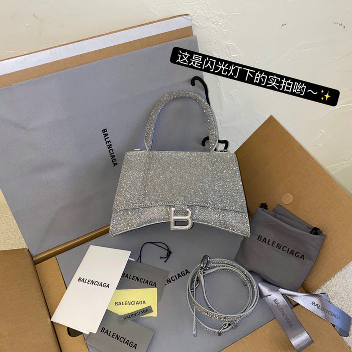 Balenciaga Hourglass Glitter Top Handle Bag B59354B14