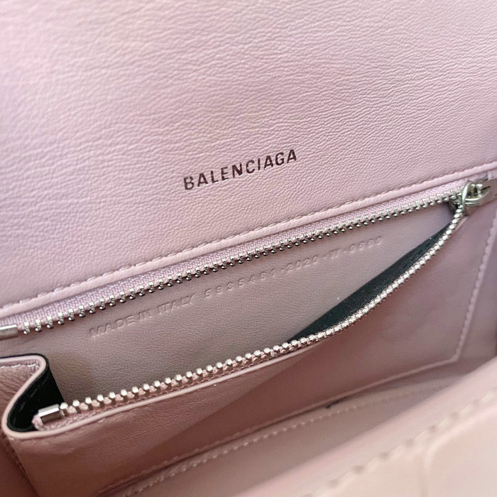 Balenciaga croc-effect leather Hourglass Top Handle Bag B59354B8