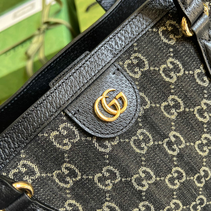 Gucci Denim Medium Tote Black 631685