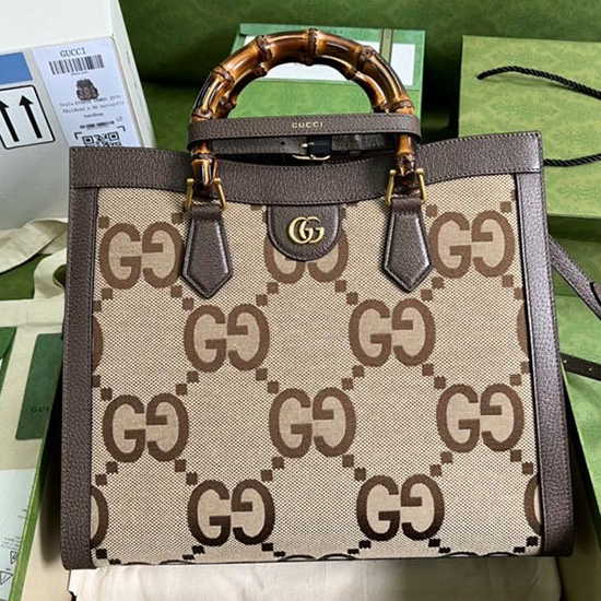 Gucci Diana Medium Tote Bag with jumbo GG 655658