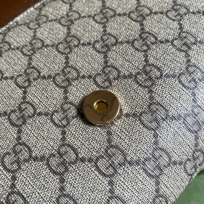 Gucci GG Supreme Horsebit 1955 Small Leather Bag 677286