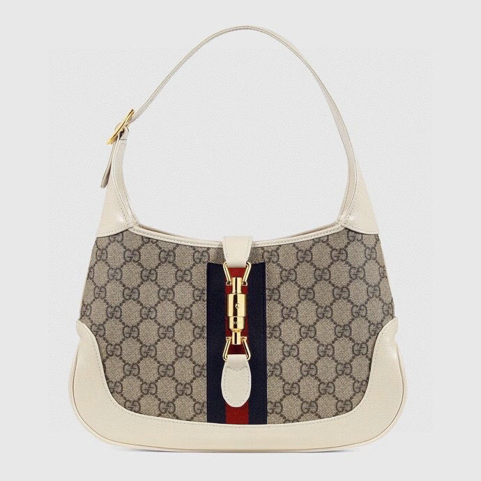 Gucci Jackie 1961 Small Shoulder Bag White 636706