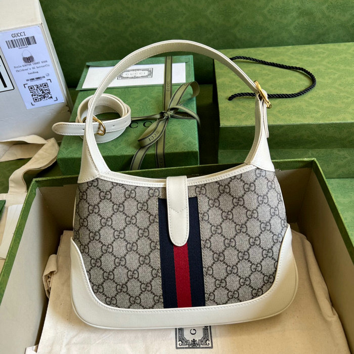 Gucci Jackie 1961 Small Shoulder Bag White 636706