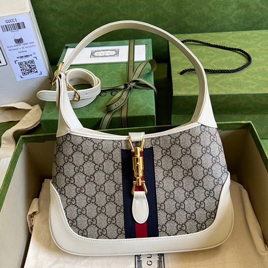 Gucci Jackie 1961 Small Shoulder Bag White 636706