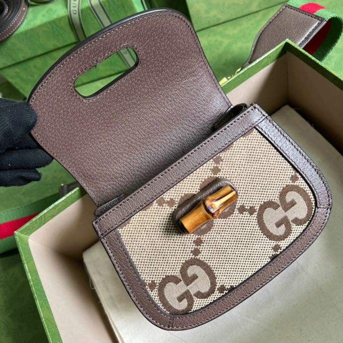 Gucci Mini Top Handle Bag with jumbo GG 686864