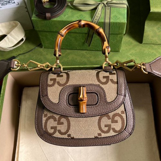 Gucci Mini Top Handle Bag with jumbo GG 686864