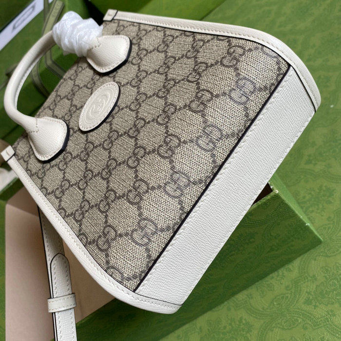 Gucci Mini tote bag with Interlocking G White 671623