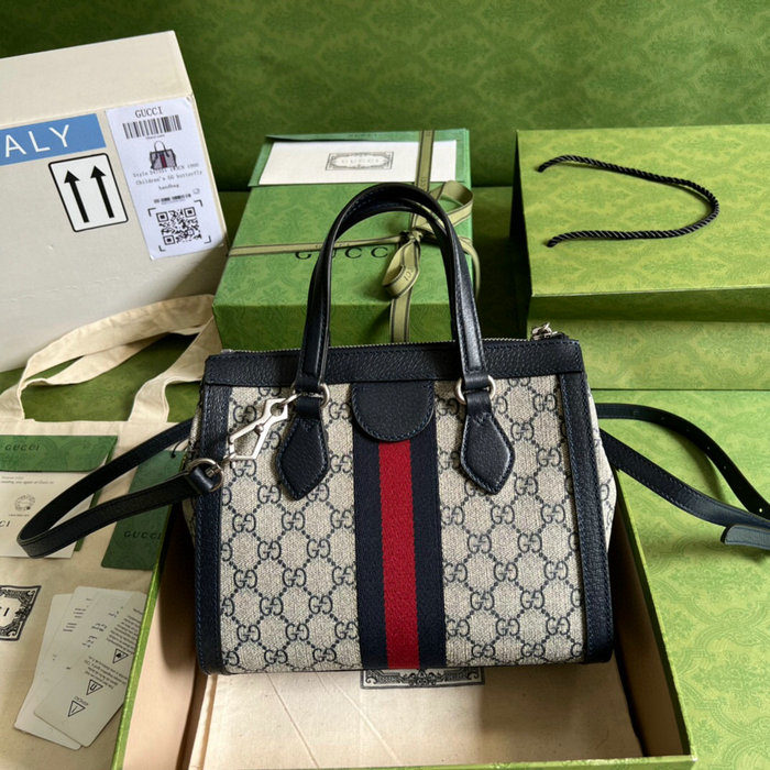 Gucci Ophidia small GG tote bag Blue 547551