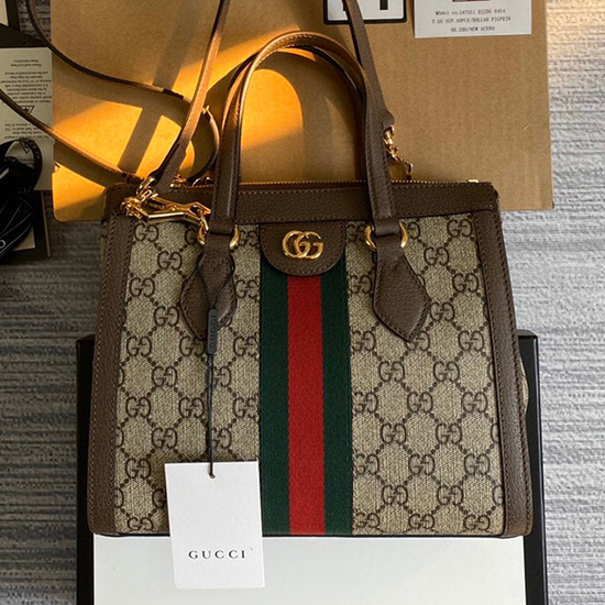 Gucci Ophidia small GG tote bag Brown 547551