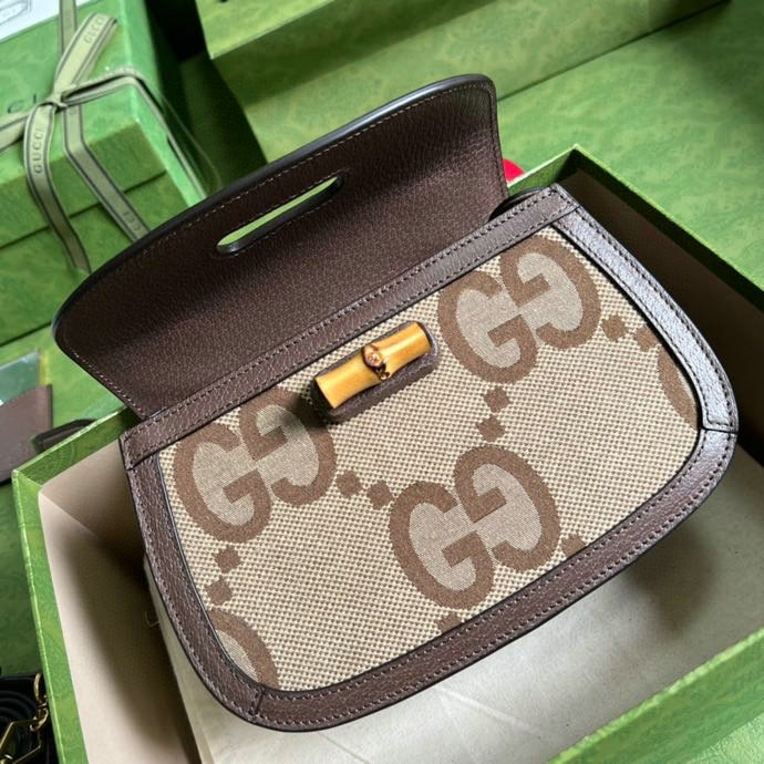 Gucci Small top handle bag with jumbo GG 675797