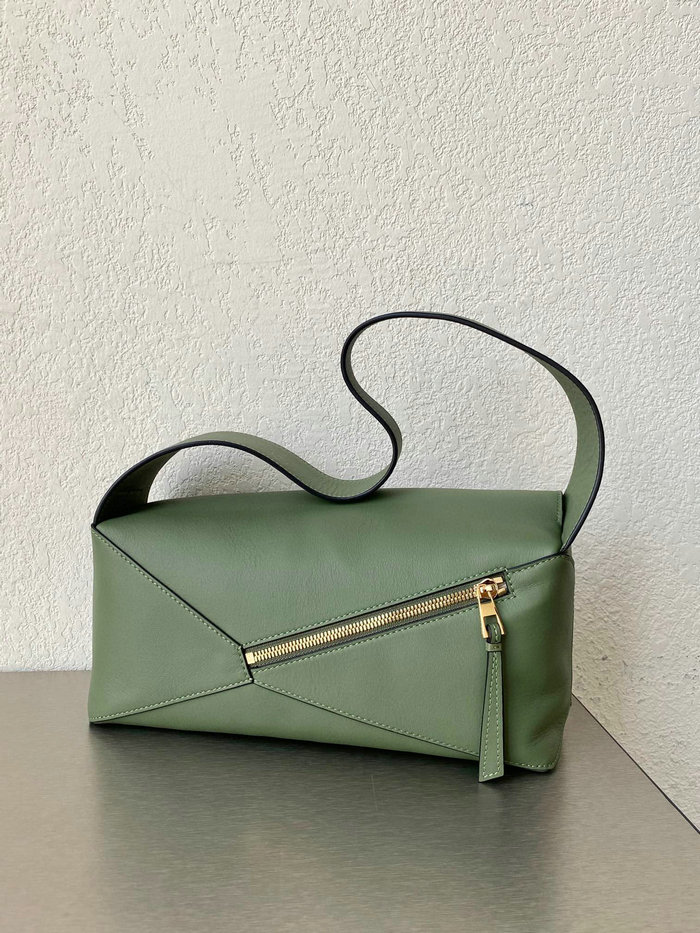 Loewe Puzzle Hobo Shoulder Bag Green 51067