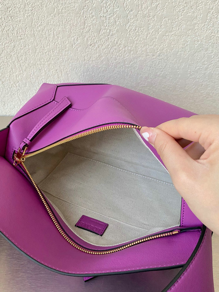 Loewe Puzzle Hobo Shoulder Bag Purple 51067