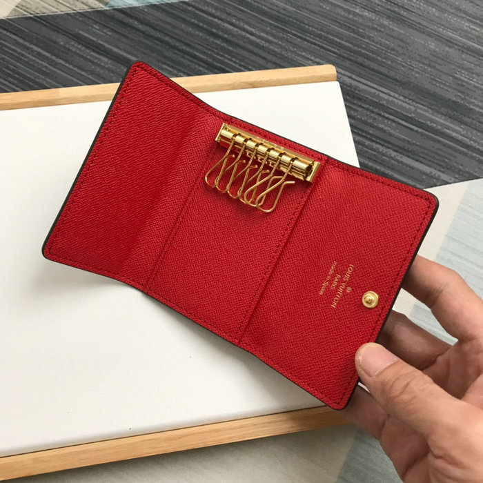 Louis Vuitton 6 KEY HOLDER Red M60701