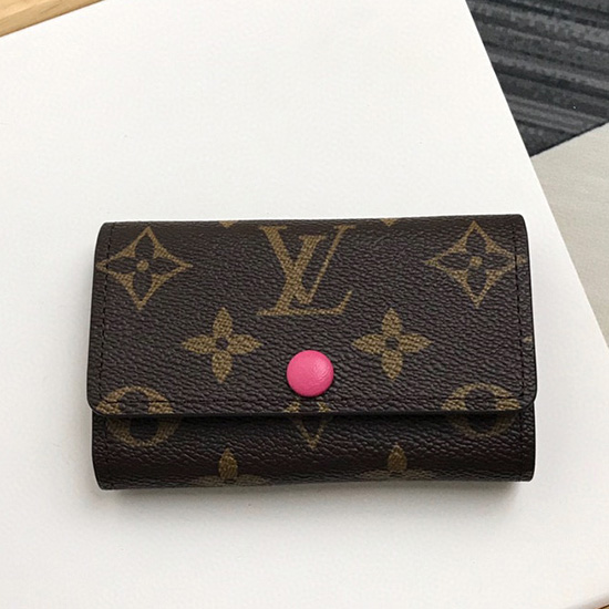 Louis Vuitton 6 KEY HOLDER Rose M60701