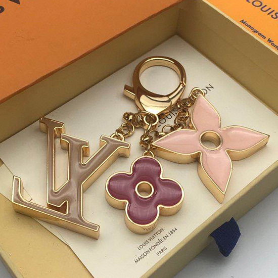 Louis Vuitton Bag Charm and Key Holder Beige M67119